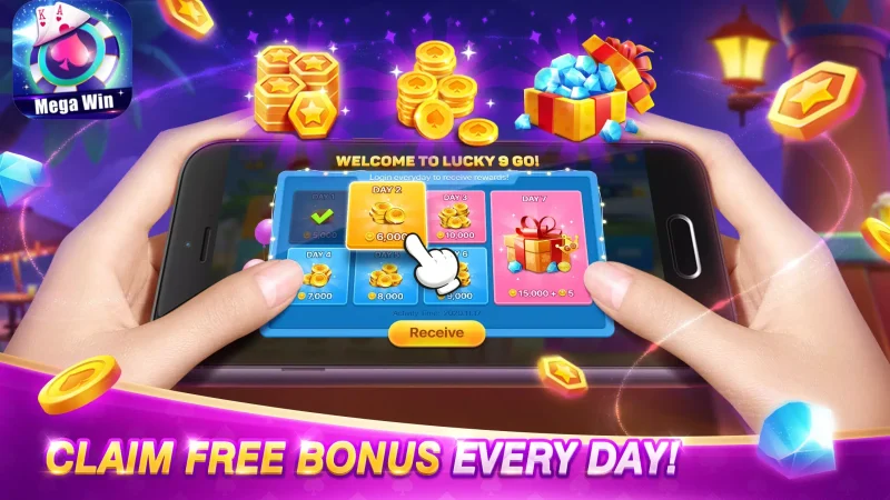 Lucky 9 Mega win tongits club - claim free bonus every day